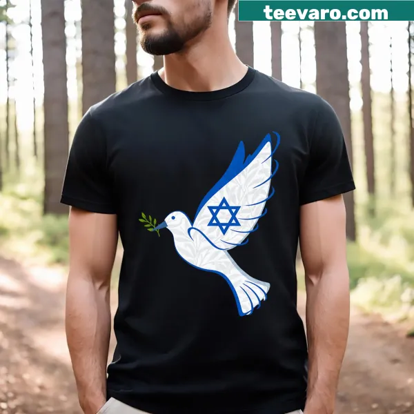 Inspirational shirt with peace and love symbols and empowering text