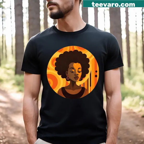 Afrocentric design T-shirt showcasing African American culture