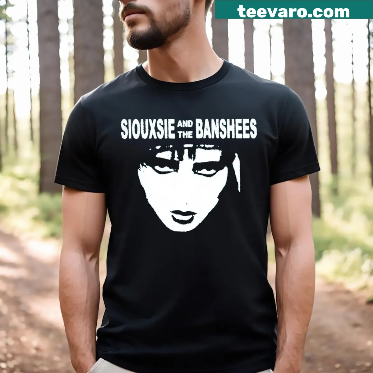 Band album cover inspired T-shirt design — on a men's t-shirt