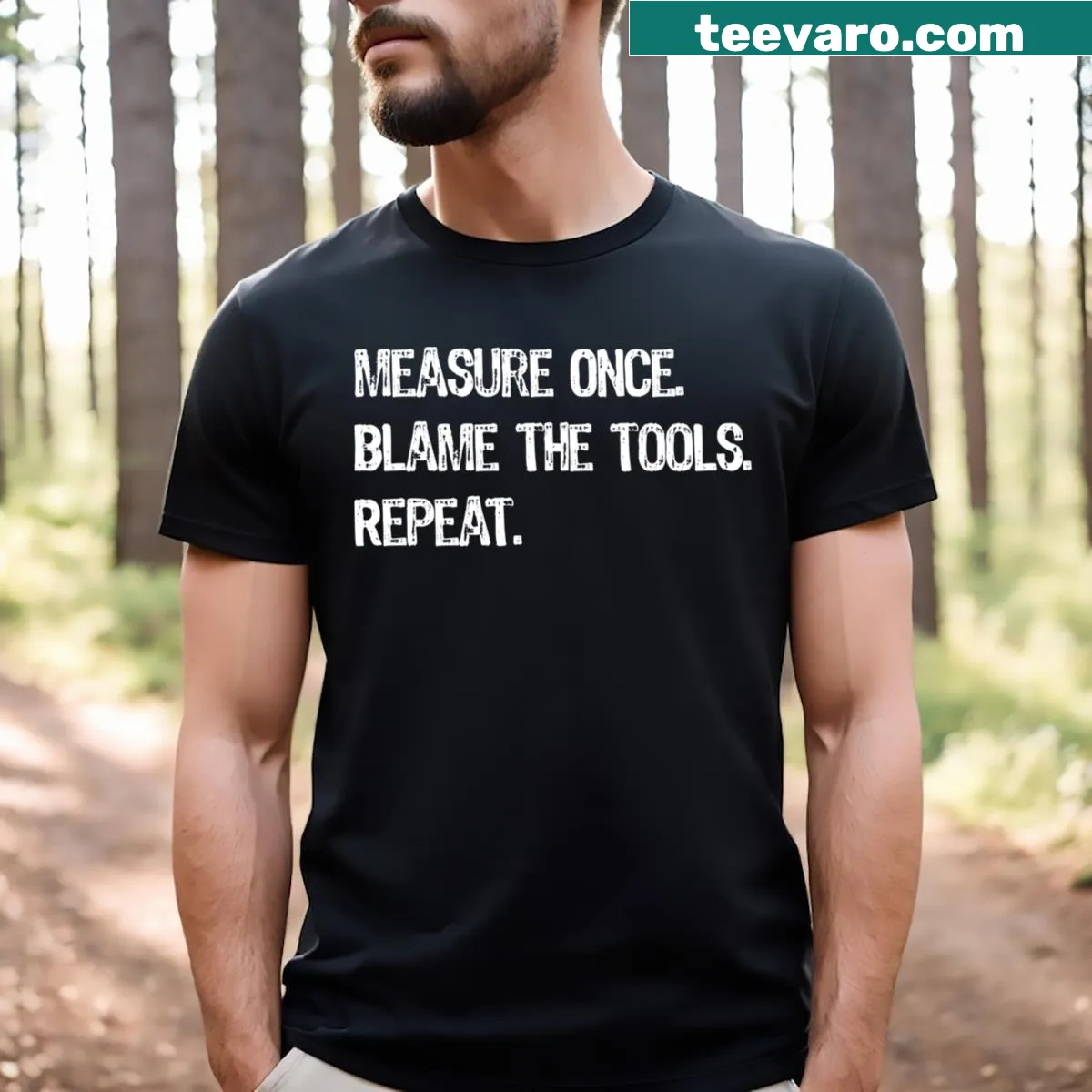 Funny DIY Dad t-shirt with humorous phrase — on a men's t-shirt