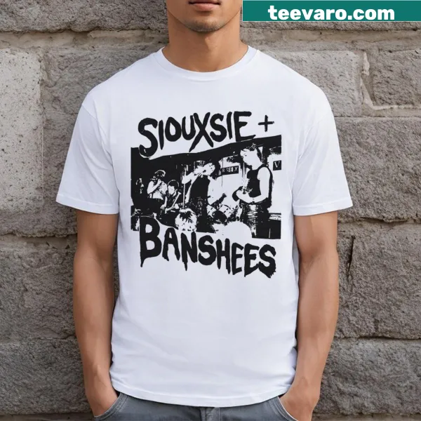 Concert band T-shirt featuring musical instruments design