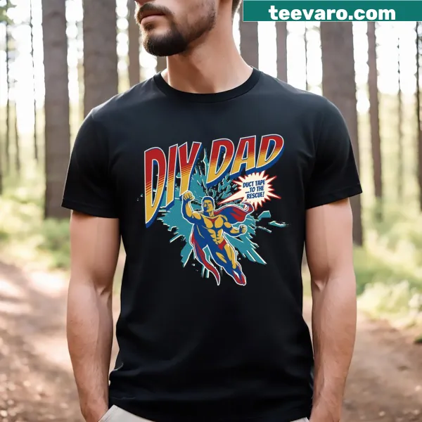 Funny Dad t-shirt celebrating duct tape heroics
