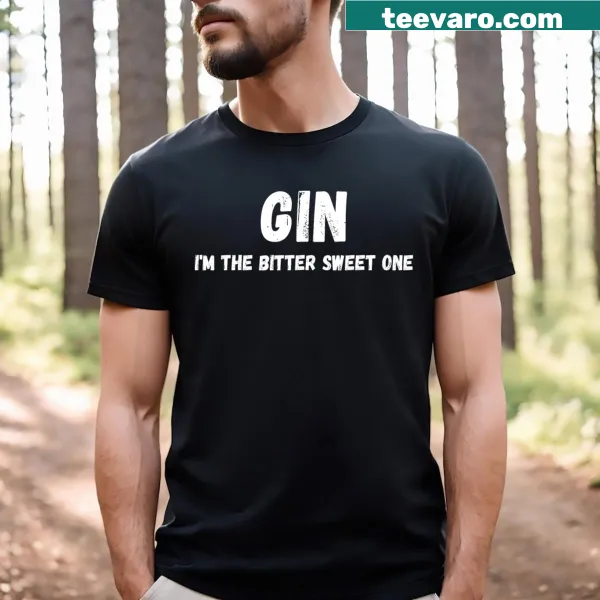Matching gin and tonic graphic for couples on T-shirts