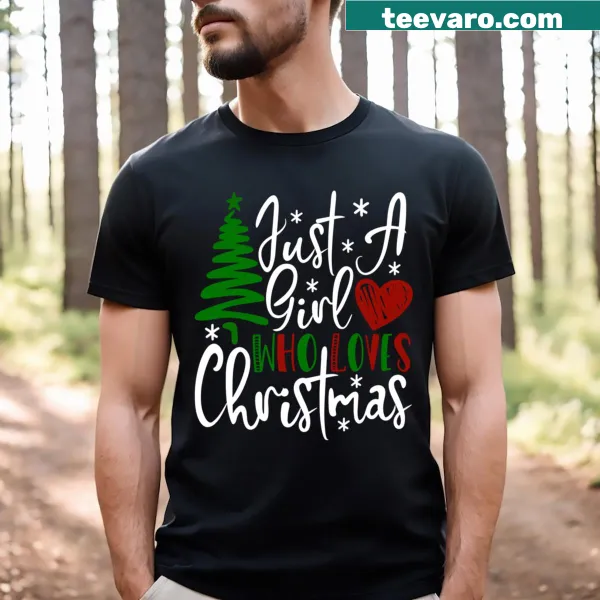 Funny Christmas-themed t-shirt for girls with family message