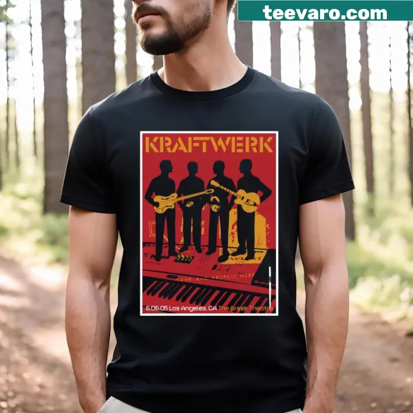 Vintage Kraftwerk T-shirt inspired by Los Angeles performances