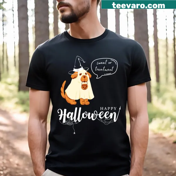 Funny Halloween T-shirt for kids with Sweet Or Treatment slogan