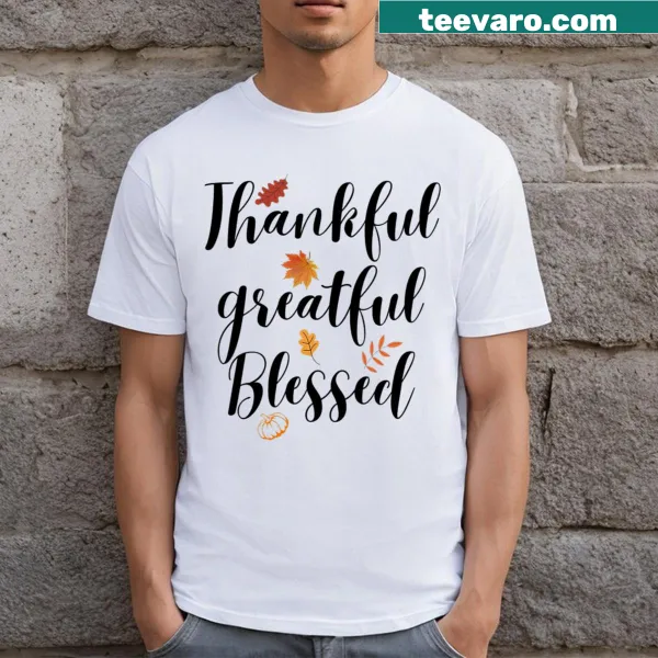 Thanksgiving T-shirt featuring heartwarming design and seasonal motifs