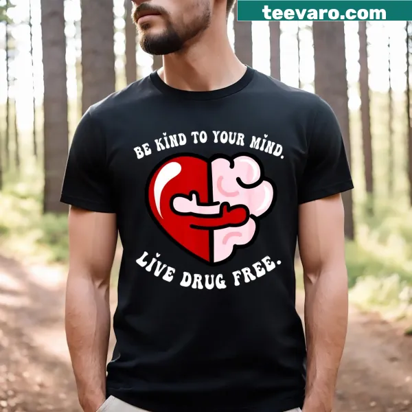 Red Ribbon Week awareness T-shirt with kind message