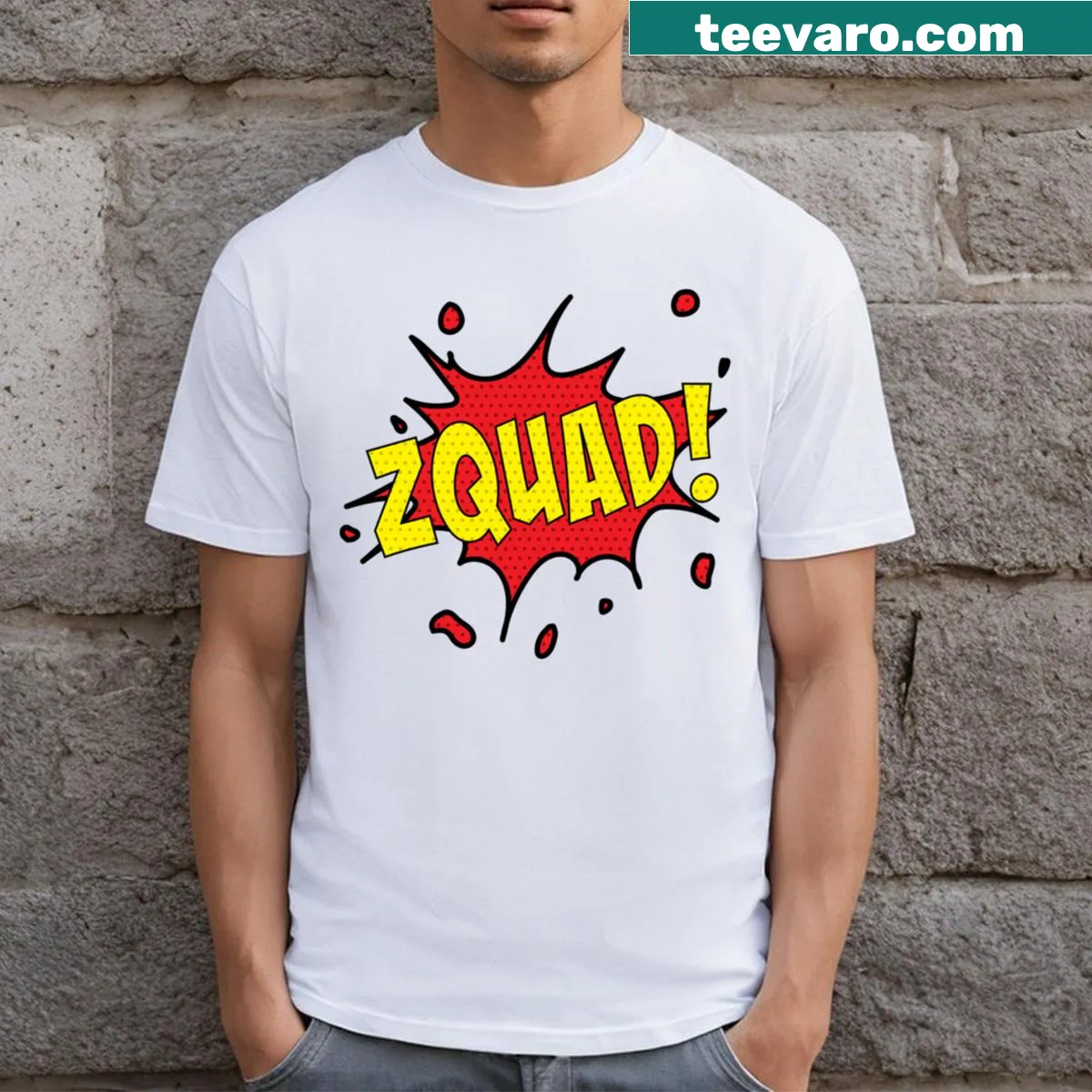 Zquad Logo 4 Zayn graphic T-shirt with bold design — on a men's t-shirt