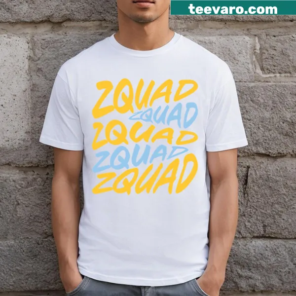 Athletic t-shirt featuring Top Zquad Logo 5 Zayn design.