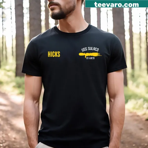 Navy T-shirt featuring the U.S.S. Sulaco and Hicks from Aliens.