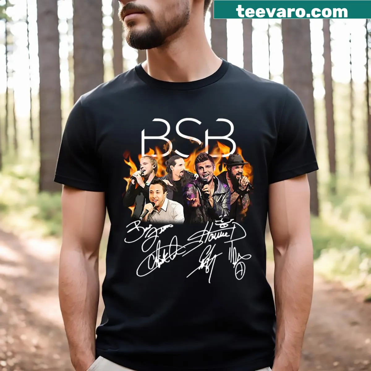 Boys Signature Essential T-shirt with bold logo — on a men's t-shirt
