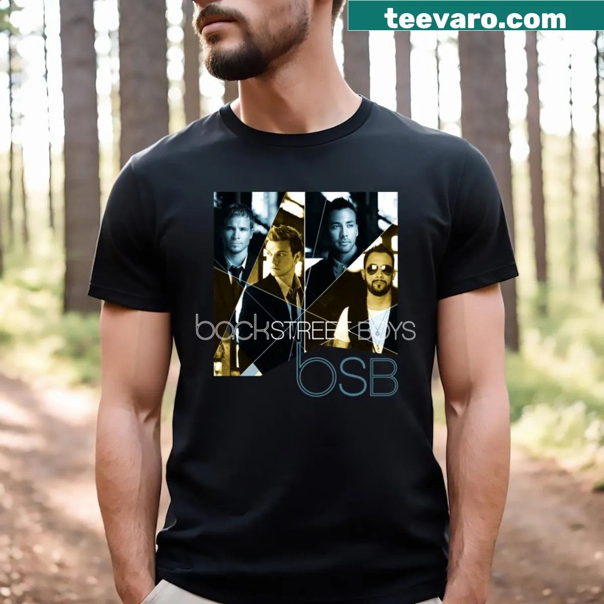 Tour-themed T-shirt featuring B Boys Unbreakable design — on a men's t-shirt
