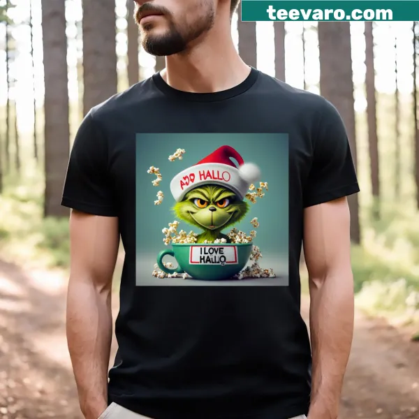 Cute Baby Grinch Halloween T-shirt with playful graphic