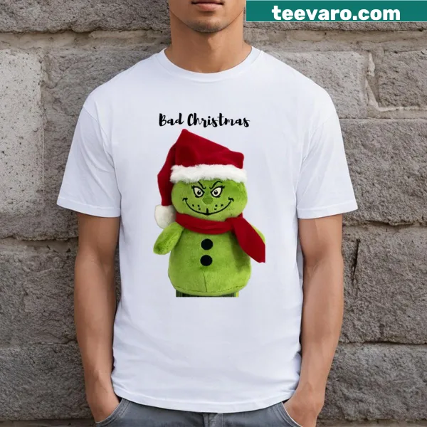 Humorous T-shirt with the phrase 'Bad Christmas'