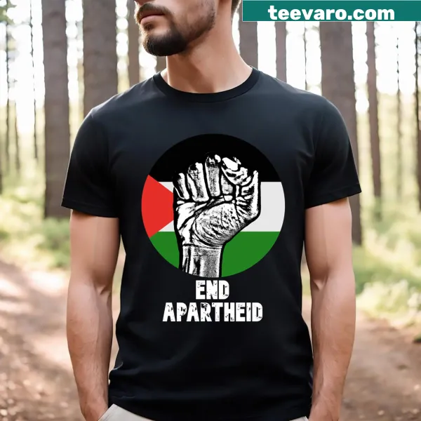 T-shirt with a powerful message advocating to end apartheid