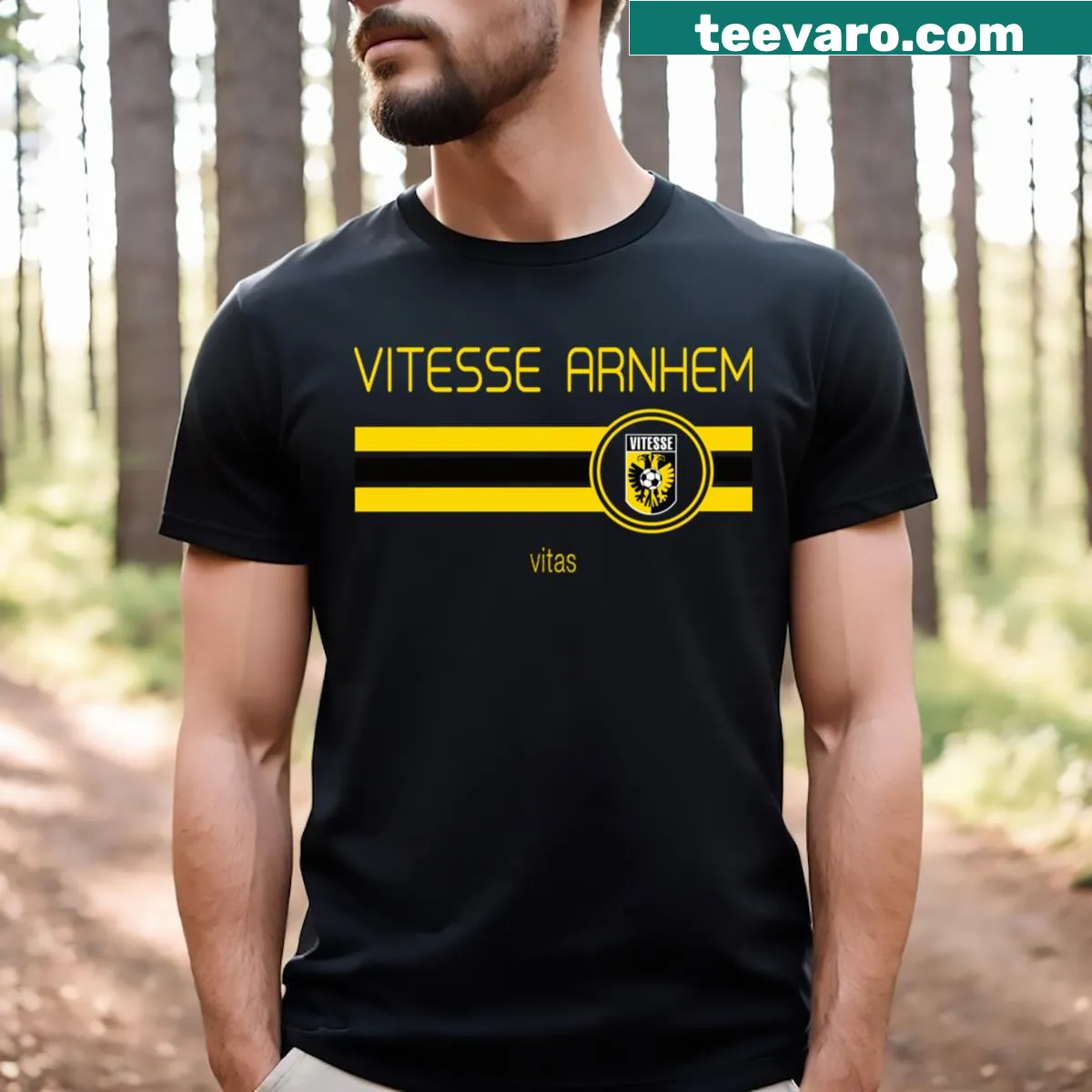 Essential T-shirt for Vitesse Arnhem fans featuring team graphics — on a men's t-shirt