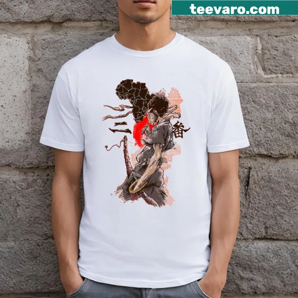 T-shirt celebrating travel from Africa to Japan with a unique design