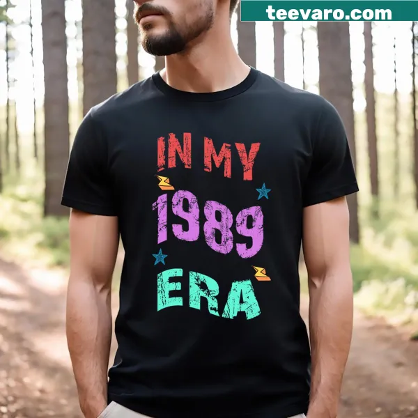 T-shirt with text referencing the 1989 music era