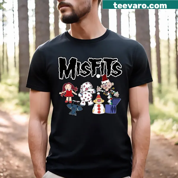 T-shirt featuring nostalgic imagery from the Island of Misfit Toys