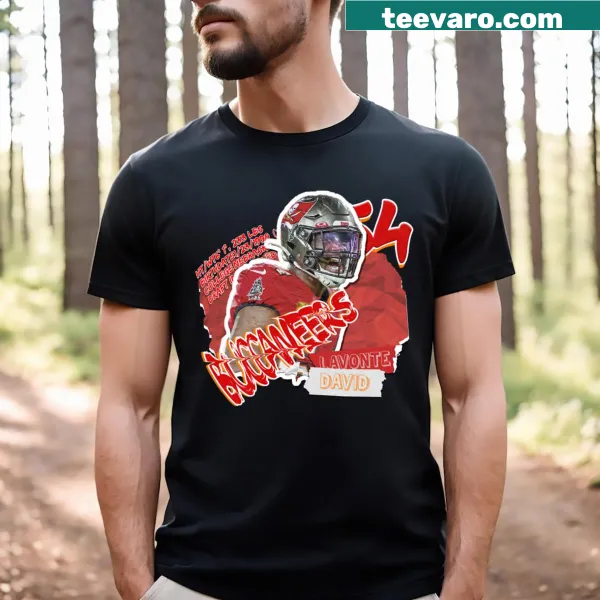 Football-themed T-shirt featuring Lavonte David's number 11