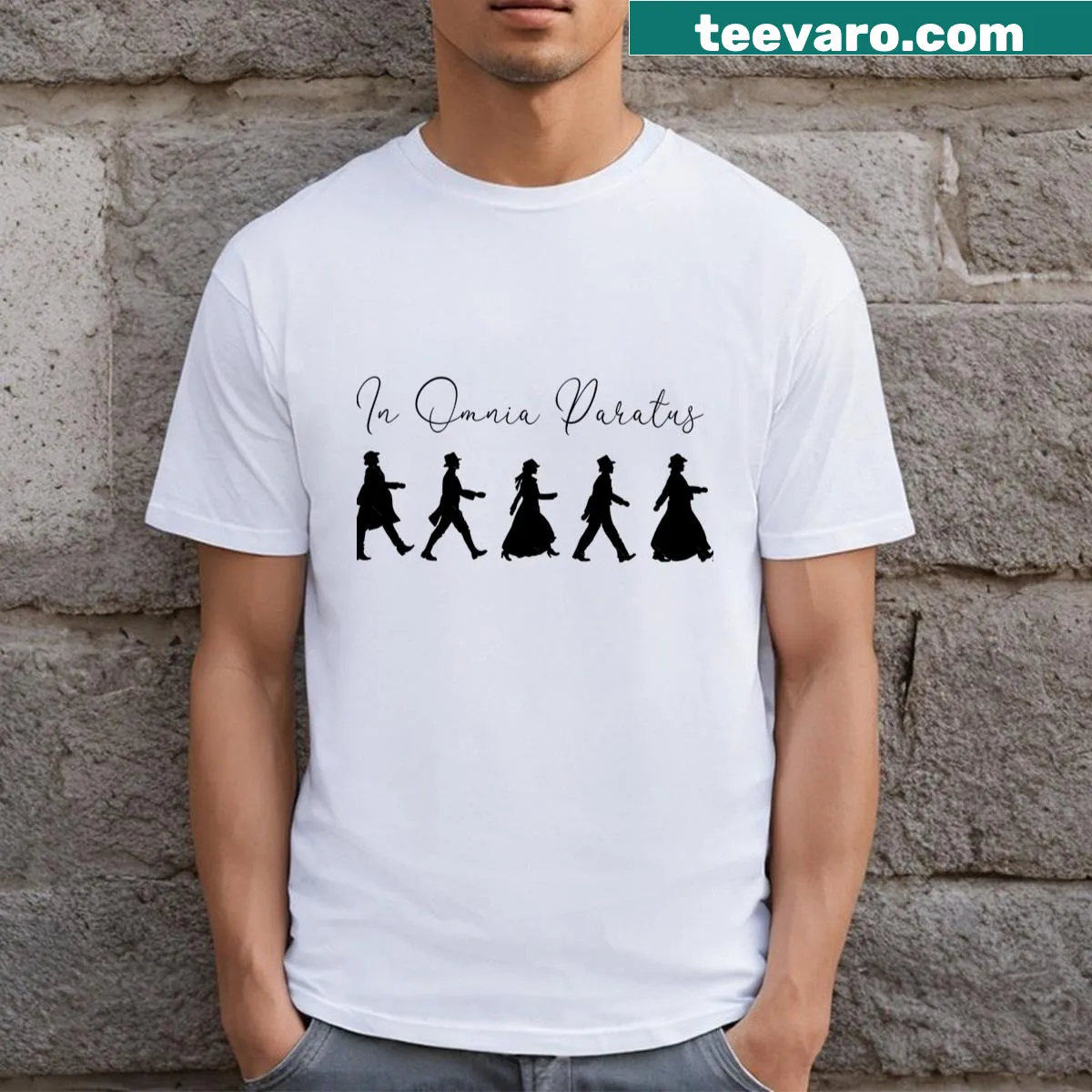 T-shirt featuring a graphic related to the Life And Death Brigade — on a men's t-shirt
