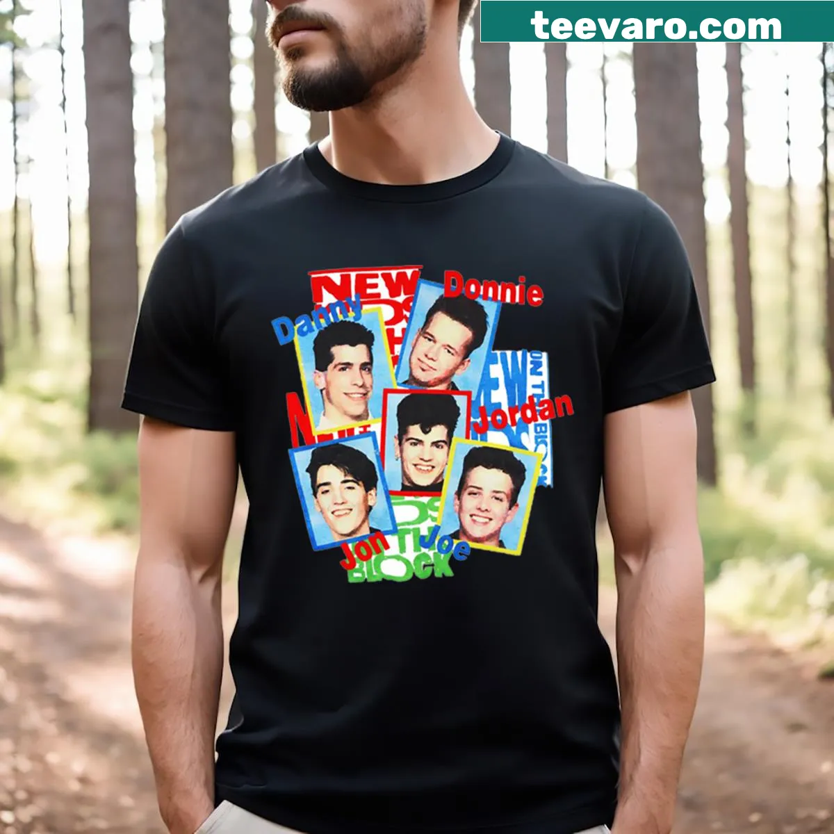 Cute autumn-themed T-shirt for kids celebrating November with playful graphics. — on a men's t-shirt
