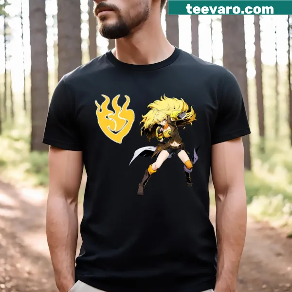 Illustration of Yang Xiaolong from Rwby on a T-shirt