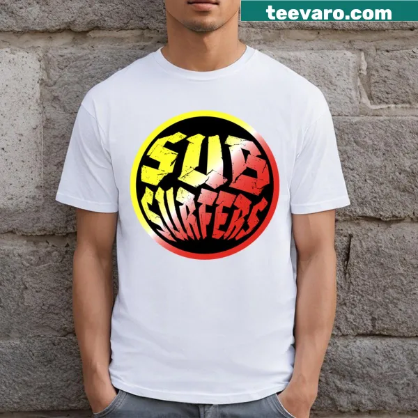 Graphic inspired by Subway Surfers on a t-shirt.