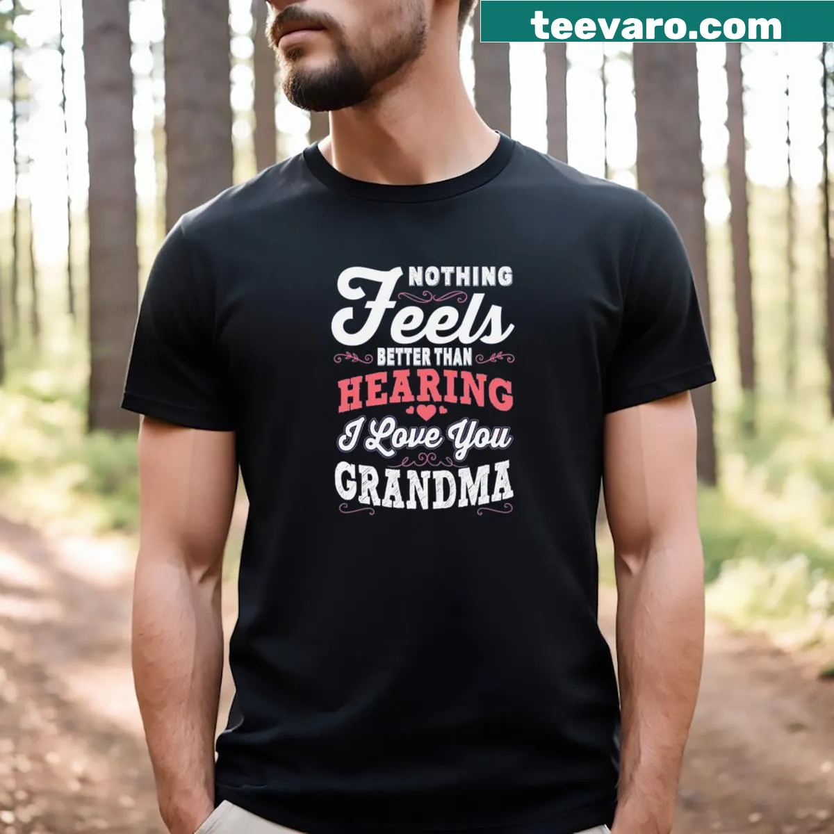 Heartfelt I Love You Grandma t-shirt for special moments — on a men's t-shirt