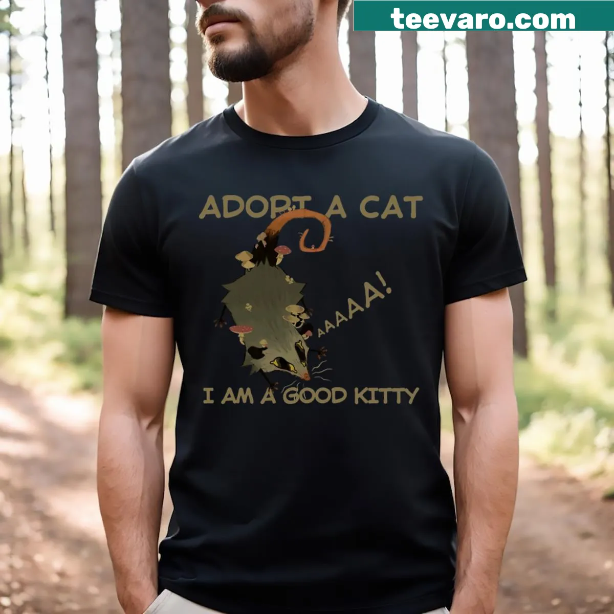 T-shirt with text: 'This Is The Best Kitty In The World' — on a men's t-shirt