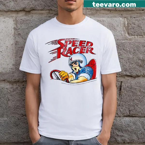 Vintage Speed Racer graphic T-shirt from the 80s.
