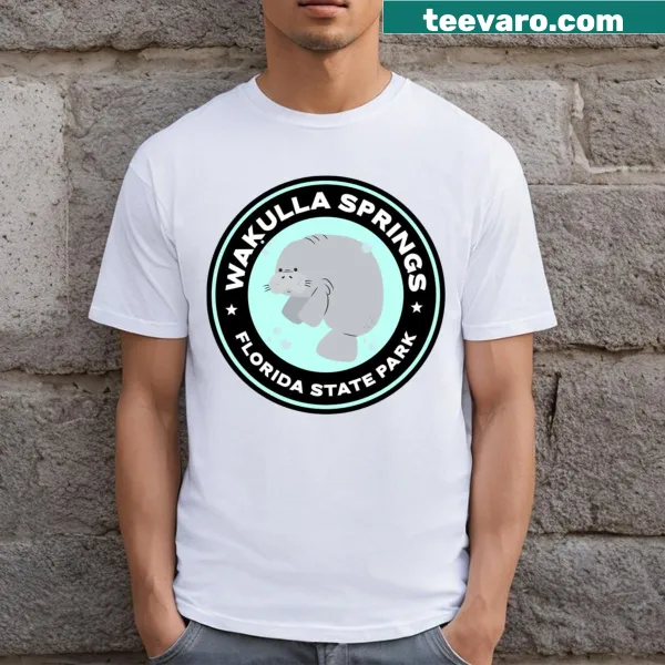 Illustrated Wakulla Springs T-shirt showcasing the park's natural beauty