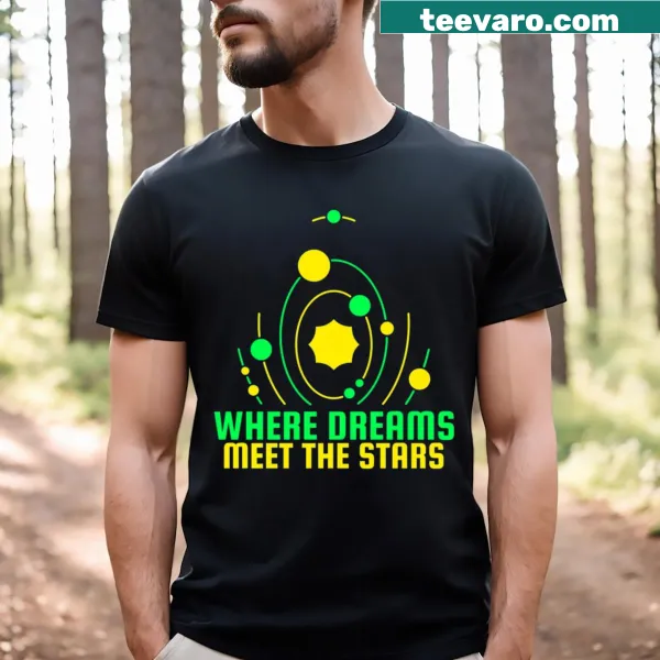 T-shirt with design 'Where Dreams Meet The Stars'
