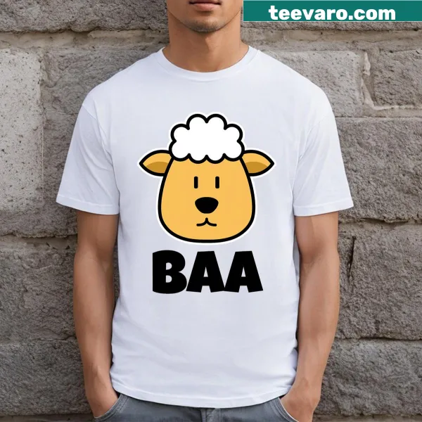 Cute cartoon sheep face design for children