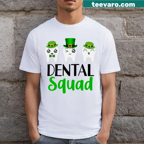 St. Patrick's Day dental t-shirt for hygienists and dentists
