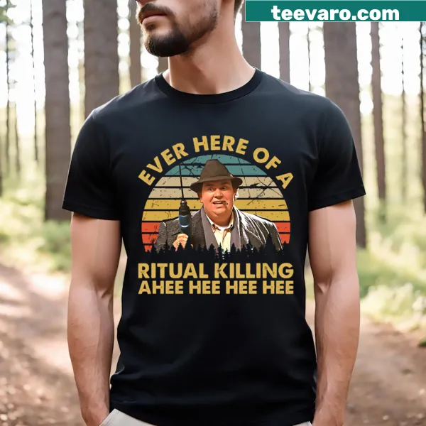 Edgy T-shirt featuring a bold phrase about humor and society.