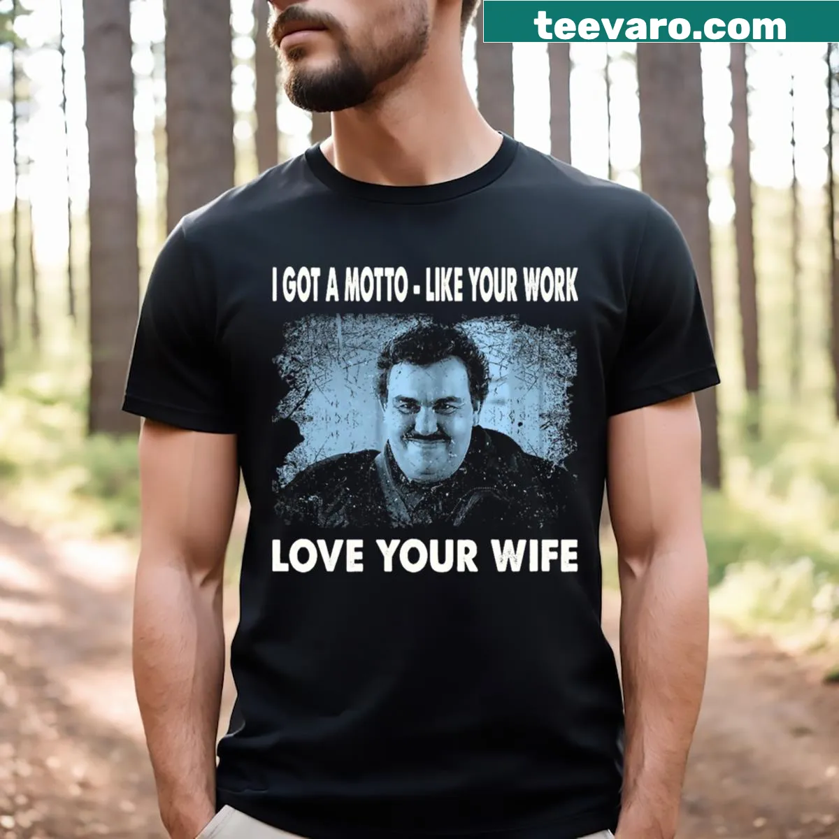 Heartfelt t-shirt illustrating love for your wife — on a men's t-shirt