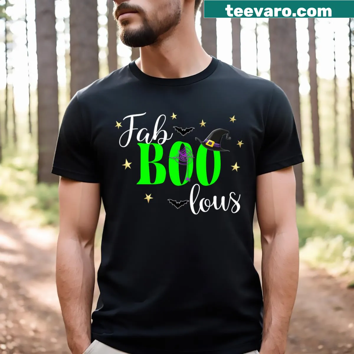 Couple-themed Halloween Costume T-shirt with playful graphics — on a men's t-shirt