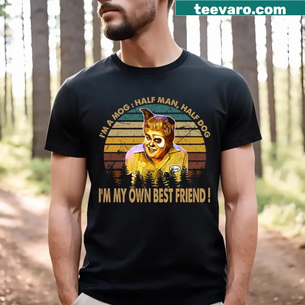 Vintage distressed T-shirt with 'I Am A Mog' statement
