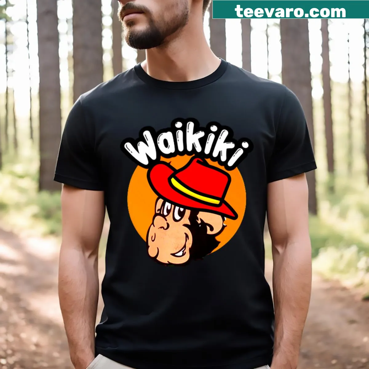 Graphic T-shirt celebrating friendship with a fun design — on a men's t-shirt