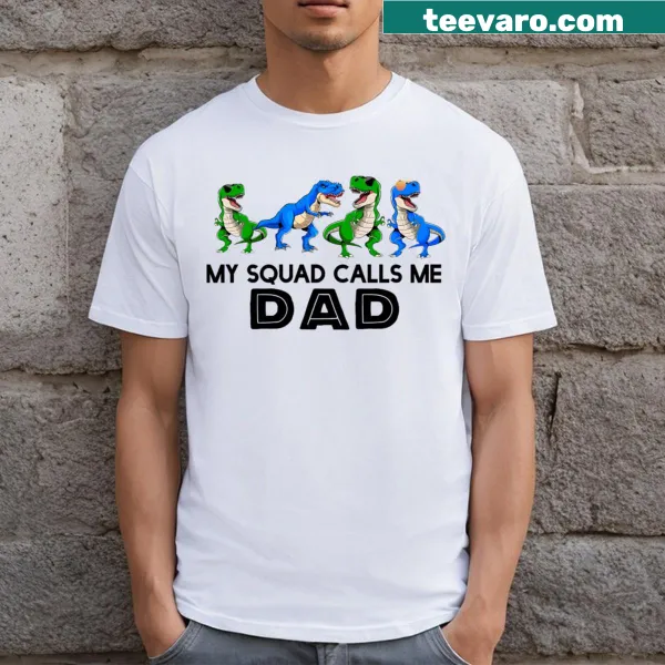 T-rex cartoon squad T-shirt for kids