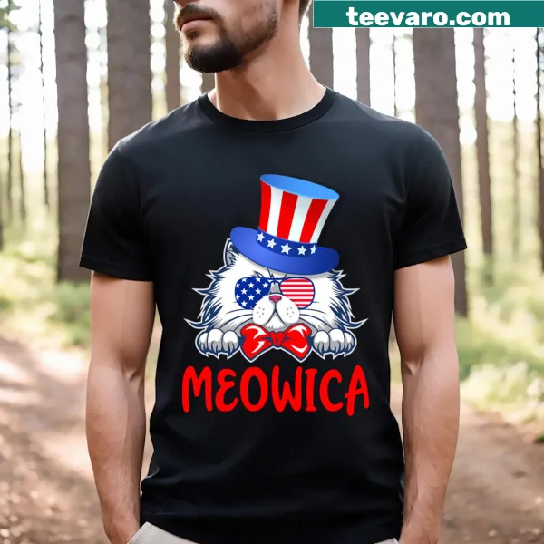 Cartoon Uncle Sam with playful design on T-shirt