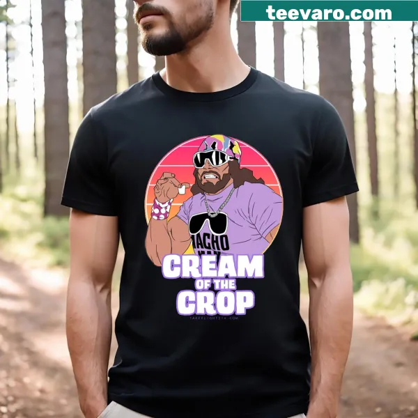 Inspirational typography saying 'Cream of the Crop' on a t-shirt