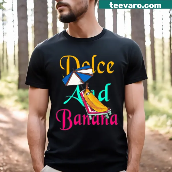 Humorous parody T-shirt featuring Dolce And Gabbana theme.