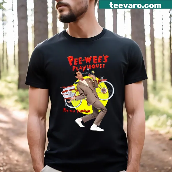 T-shirt featuring fun graphics from Pee Wee's Playhouse