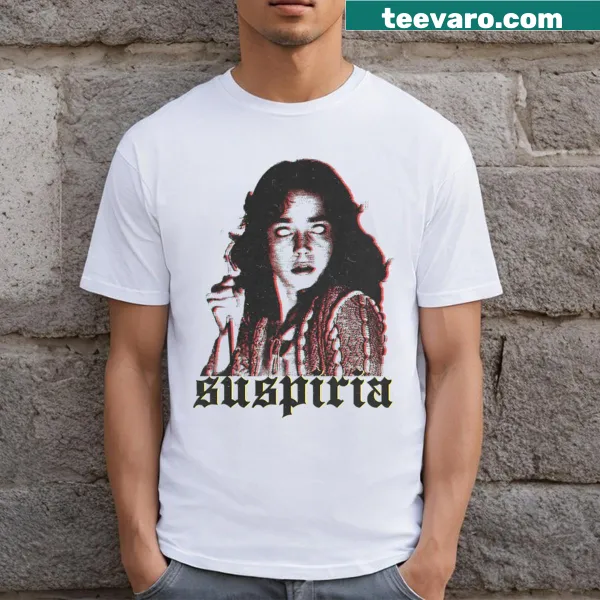 Suspiria fan art design on a Halloween T-shirt