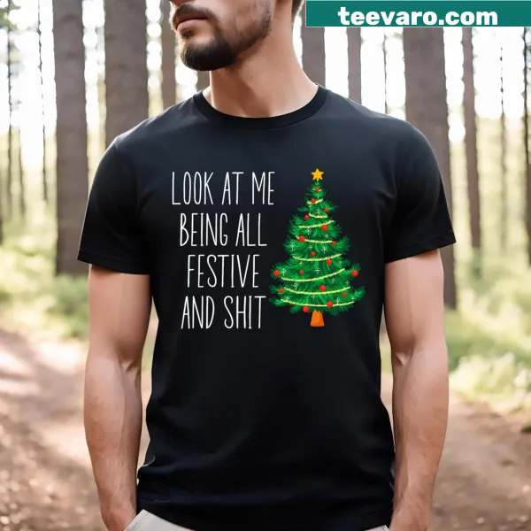 Funny Christmas t-shirt with vintage style text