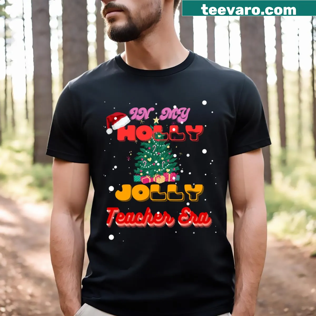 Funny T-shirt featuring Bigfoot as a humorous guide. — on a men's t-shirt