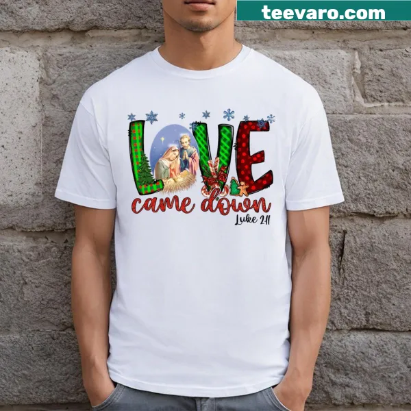 Inspirational Christmas T-shirt with religious text from Luke 2:11